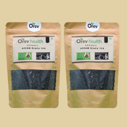 Orev Health Organic Assam Black Tea - 250gm (125gm * 2pack)