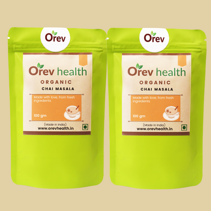 Orev Health Organic Chai Masala - 200gm (100gm * 2pack)