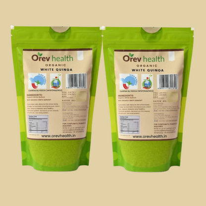 Orev Health Organic White Quinoa - 1Kg (500gm * 2pack)