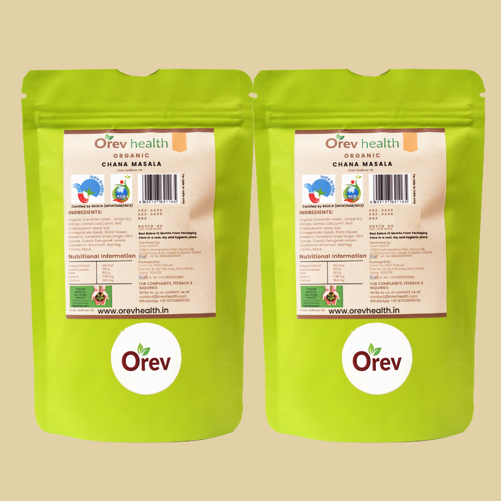 Orev Health Organic Chana Masala - 200gm (100gm * 2pack)