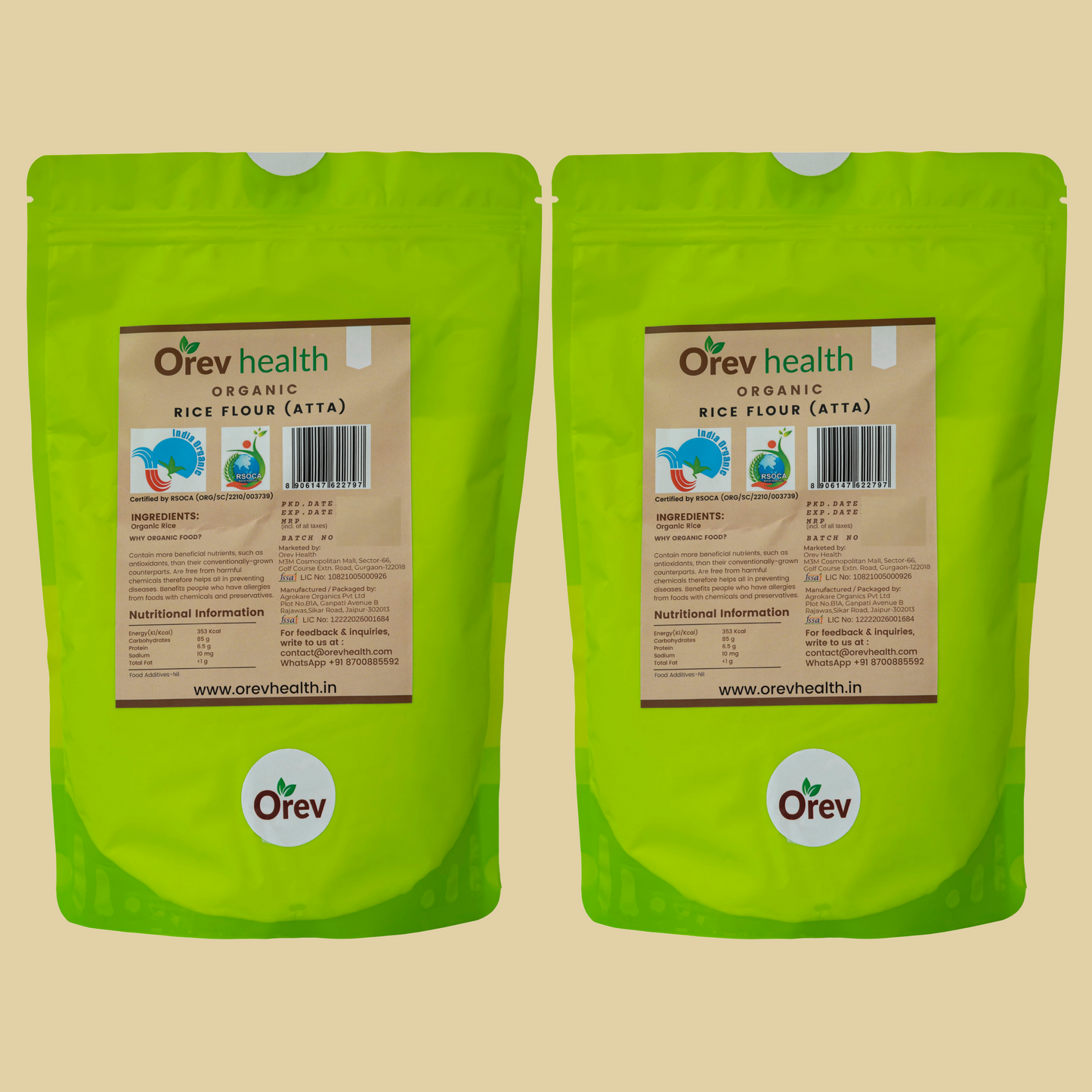 Orev Health Organic Rice Flour