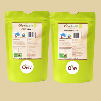 Orev Health Organic Pani Puri Masala - 200gm (100gm * 2pack)