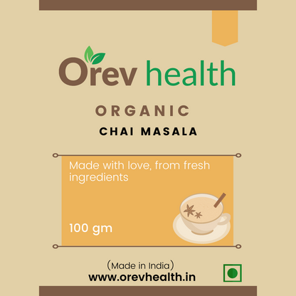 Orev Health Organic Chai Masala - 200gm (100gm * 2pack)