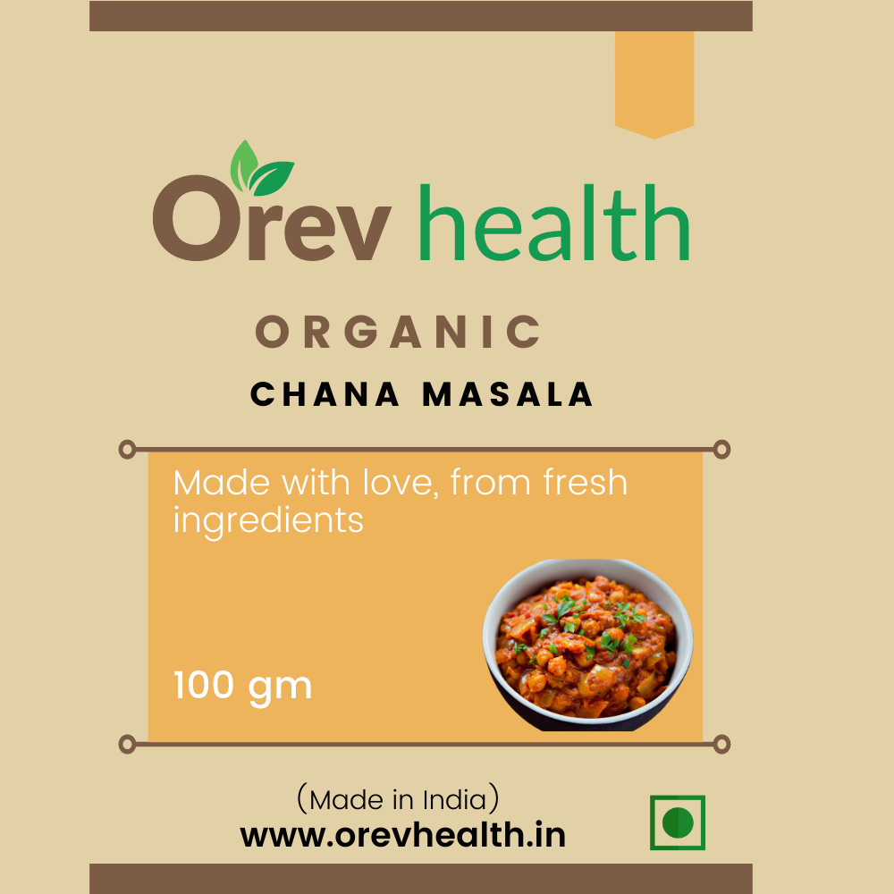 Orev Health Organic Chana Masala - 200gm (100gm * 2pack)