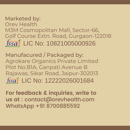 OREV Health Organic Turmeric Powder - 400gm (200gm * 2pack)