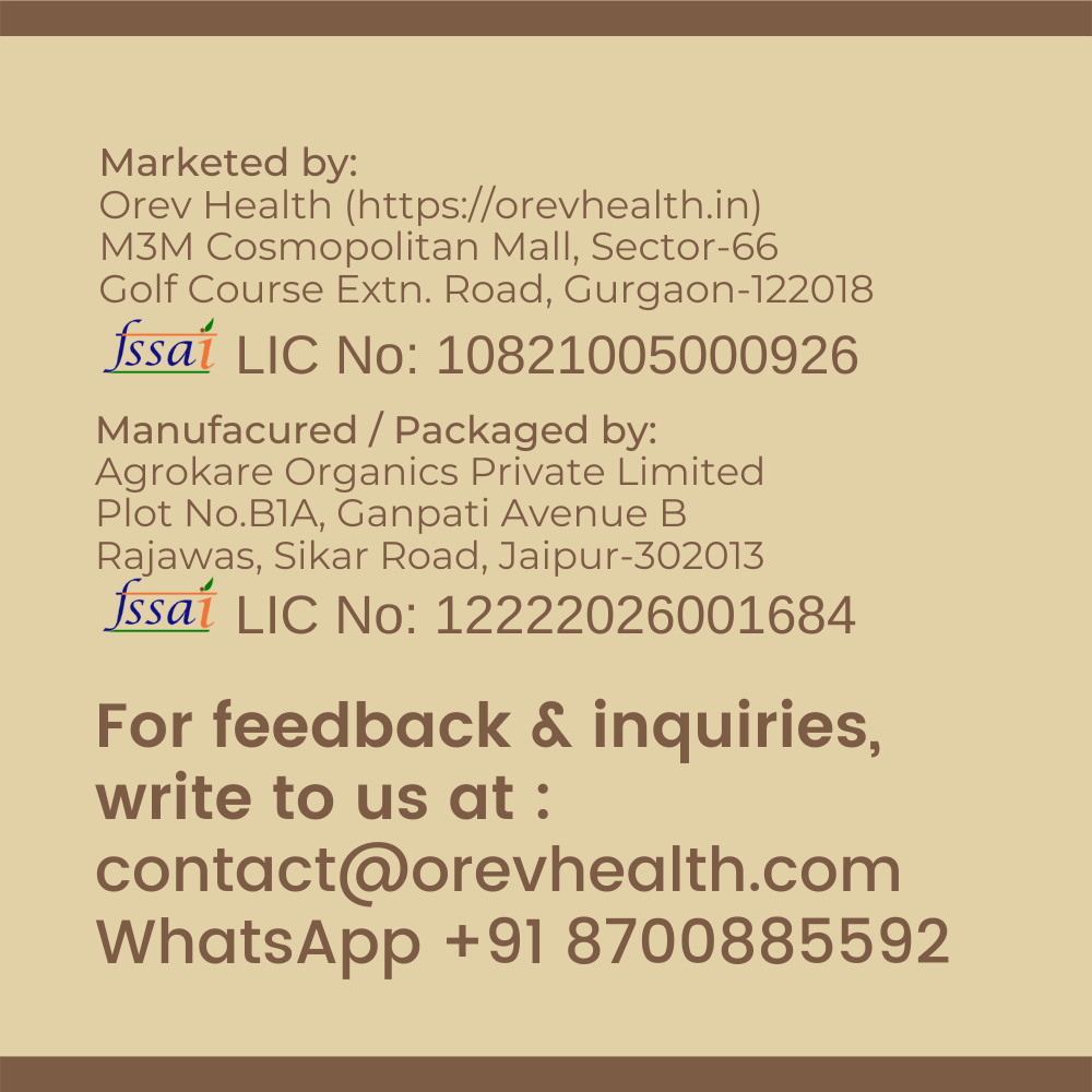 Orev Health Organic Pani Puri Masala - 200gm (100gm * 2pack)