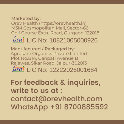 Orev Health Organic Pani Puri Masala - 200gm (100gm * 2pack)