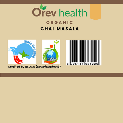 Orev Health Organic Chai Masala - 200gm (100gm * 2pack)