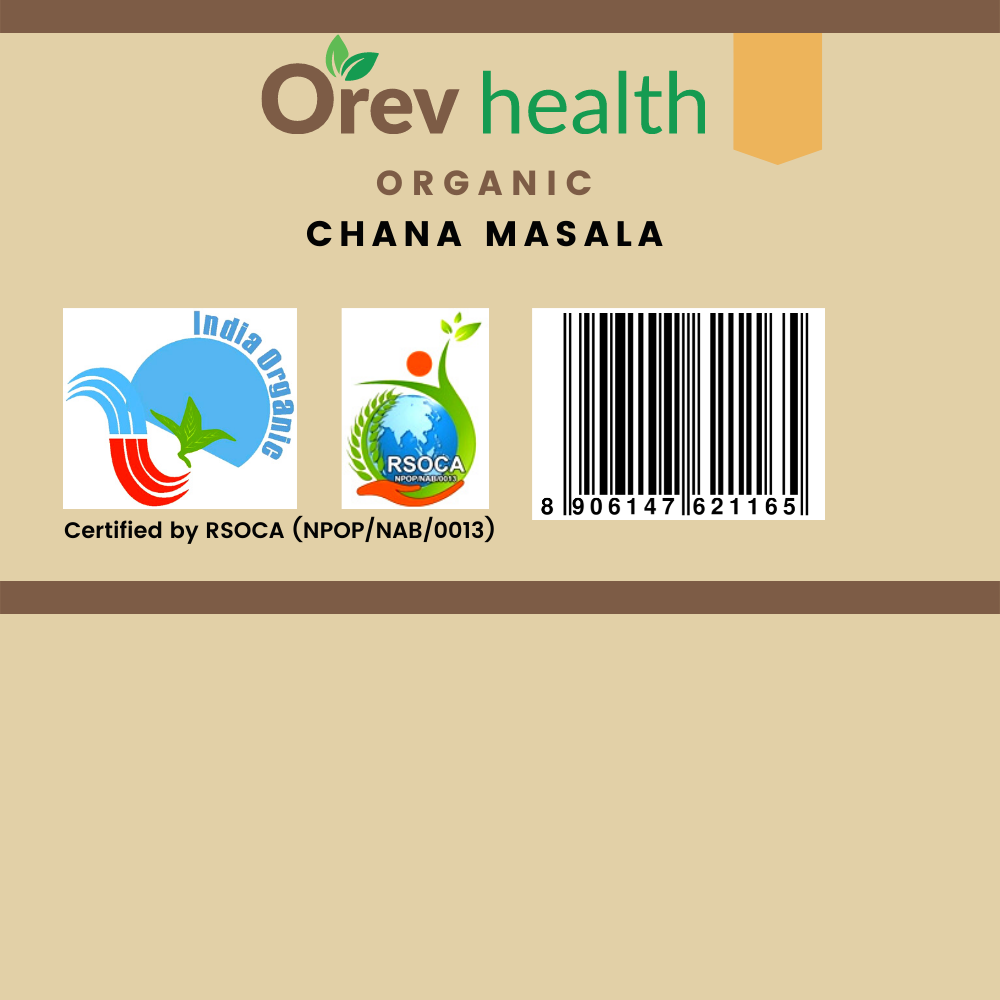 Orev Health Organic Chana Masala - 200gm (100gm * 2pack)