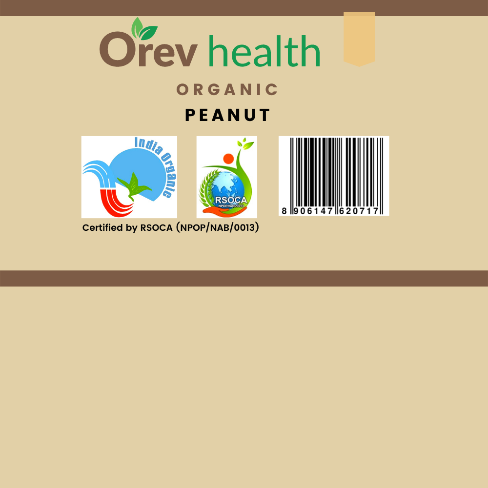 Orev Health Organic Peanut - 1 Kg (500gm * 2pack)